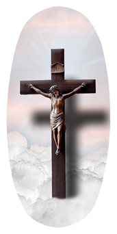 DASOV 107 PK Crucifix Clouds Pink